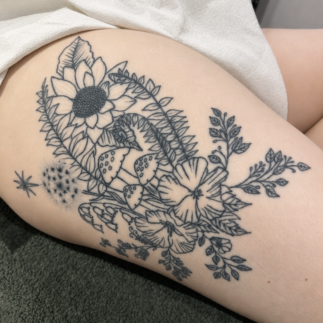 Tattoo before the first laser tattoo removal session